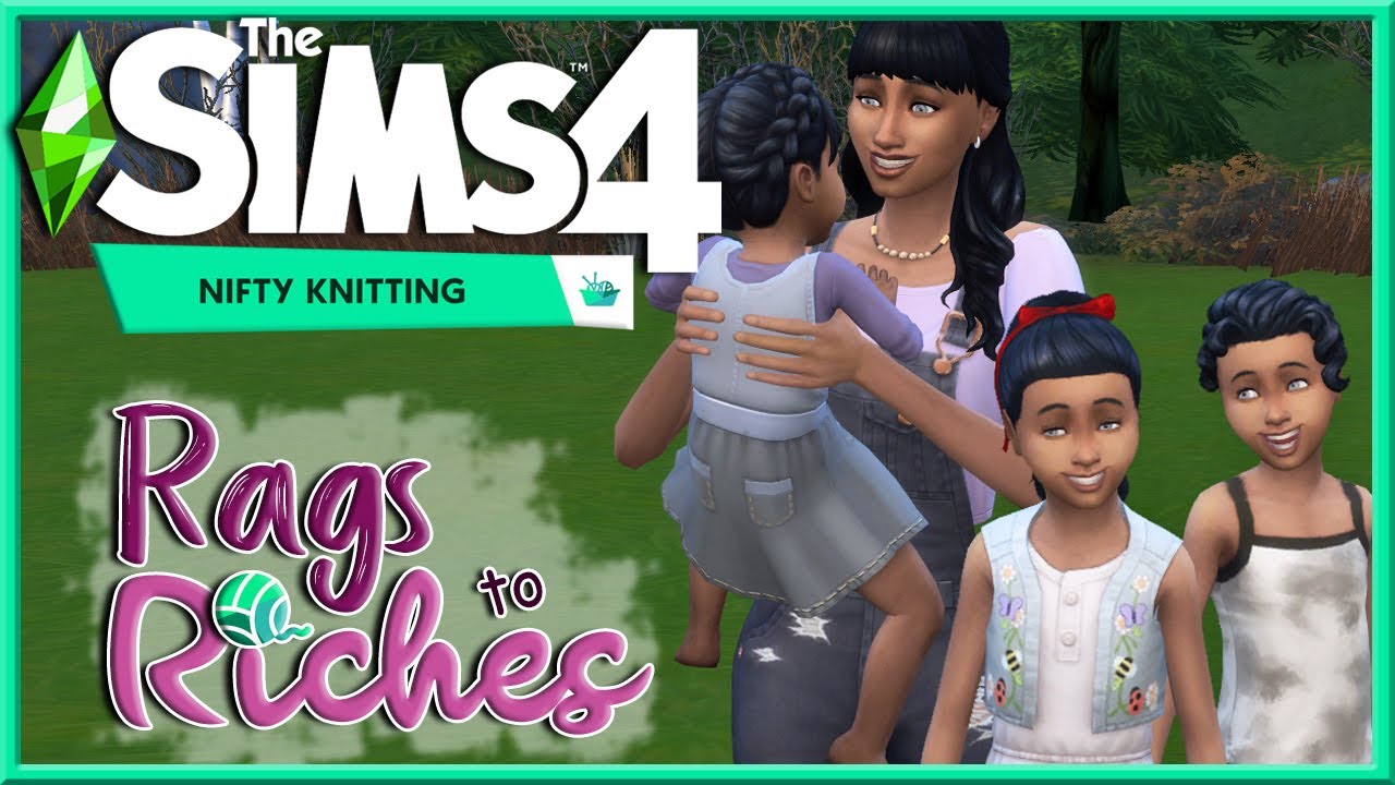 🧶 Rags to Riches Challenge | The Sims 4 Nifty Knitting | Part 1 🧶