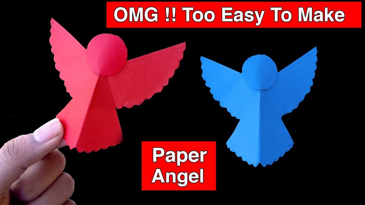 ►► How To Make A Paper Angel Easy Step By Step At Home | Paper Craft Work Episode 15