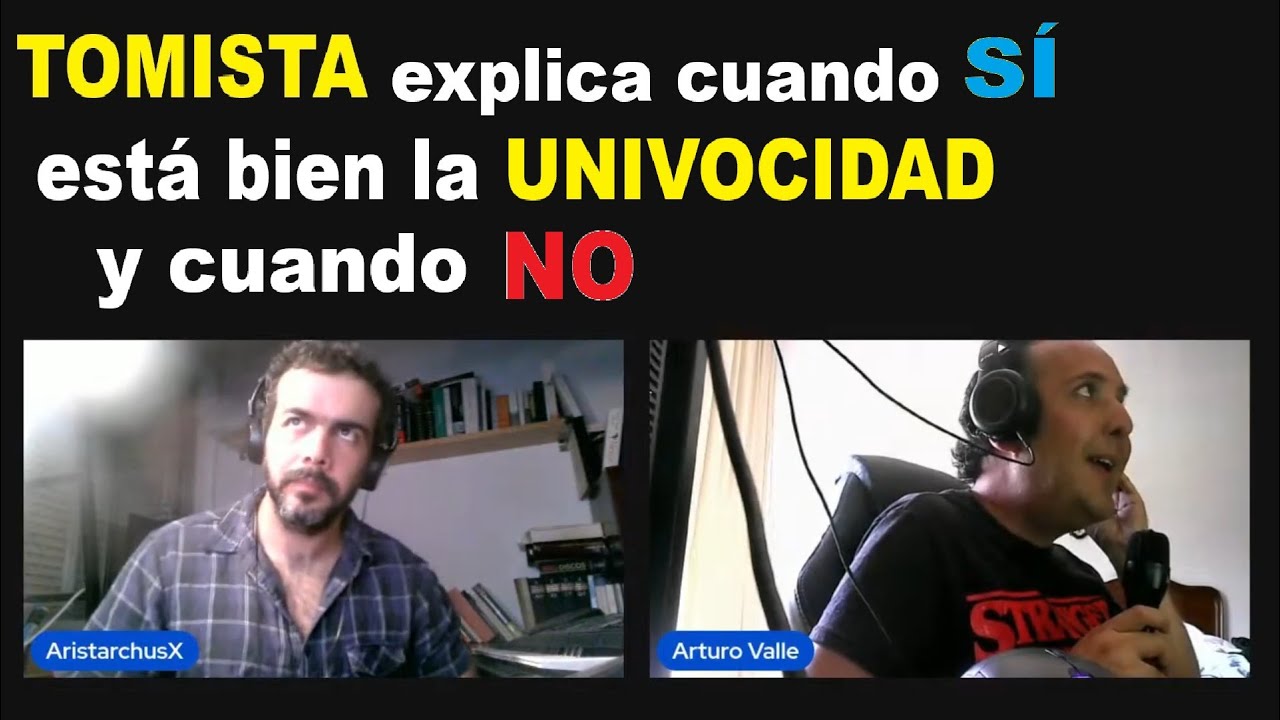 TOMISTA explica cuando debemos ser UNIVOCISTAS y cuando NO.
