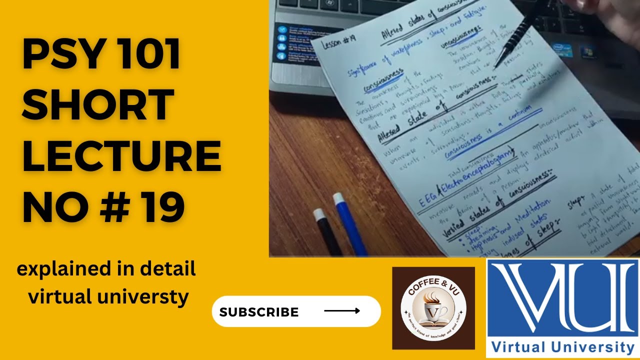 PSY101 Lecture 19 | PSY 101 Short Lecture 19 | PSY101_Lecture19