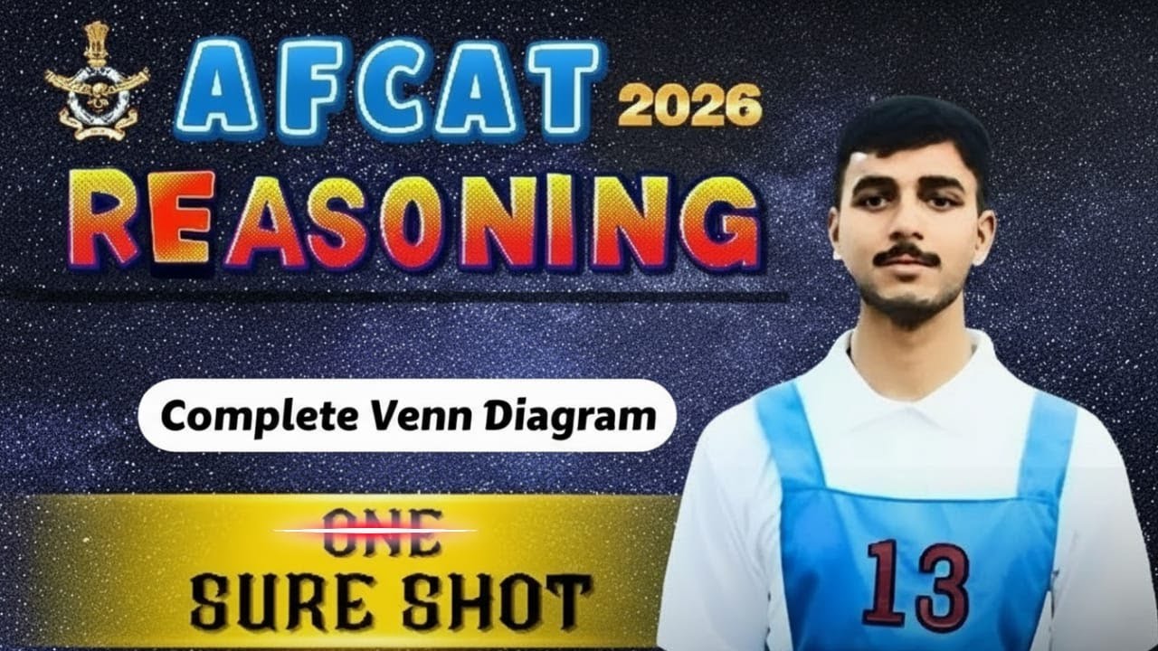 AFCAT 1 2026 | Venn Diagram One Shot 🔥 | Sure-Shot Questions & Smart Tricks