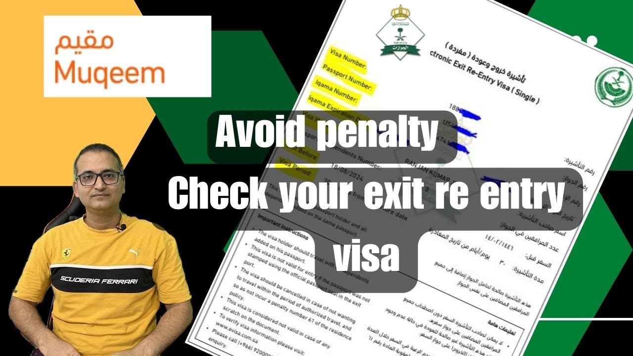 Check Your Saudi Exit Re-Entry Visa Stay Period NOW! Avoid Penalties with These Easy Steps