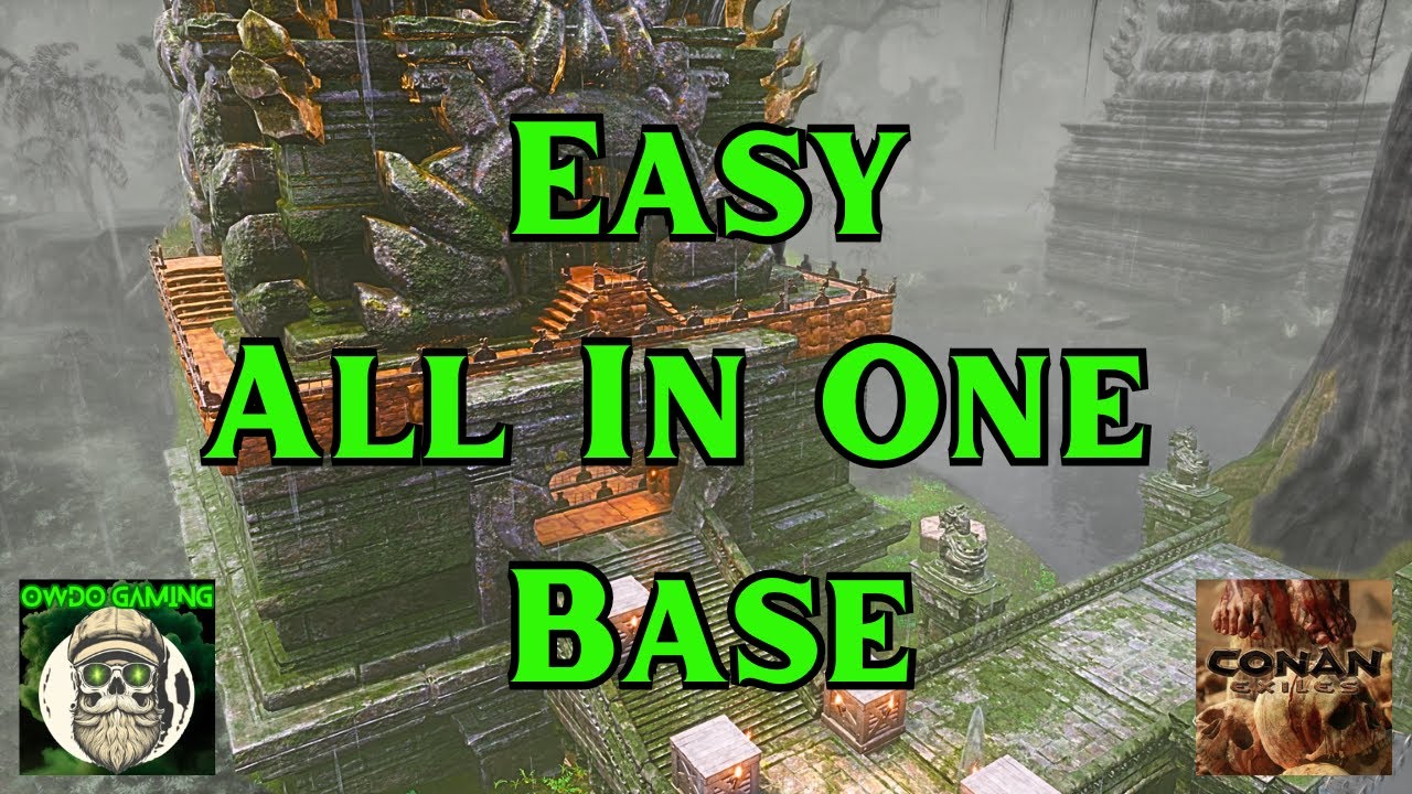 All in 1 Base is Here - Lvl 10 Purge & Crafting Base - Age of Heroes - Conan Exiles