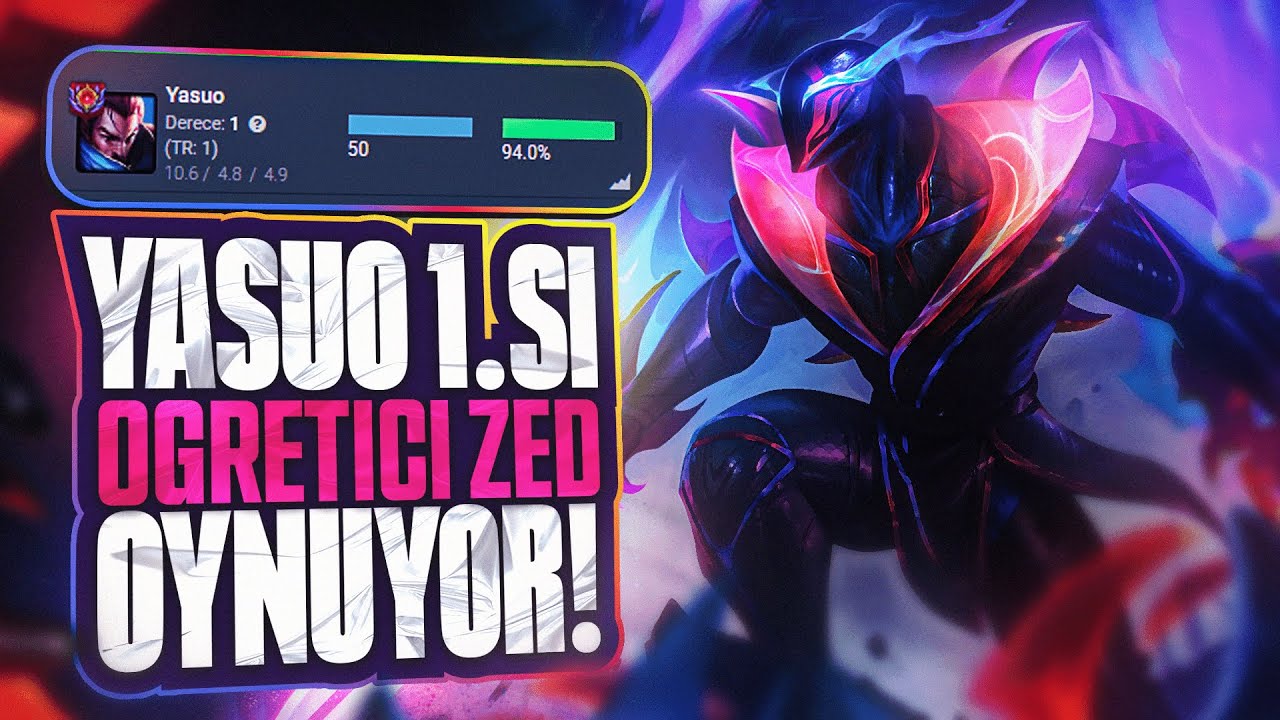 YASUO BİRİNCİSİ ÖĞRETİCİ ZED OYNUYOR! | UNSTOPPABLECARRY ZED JUNGLE