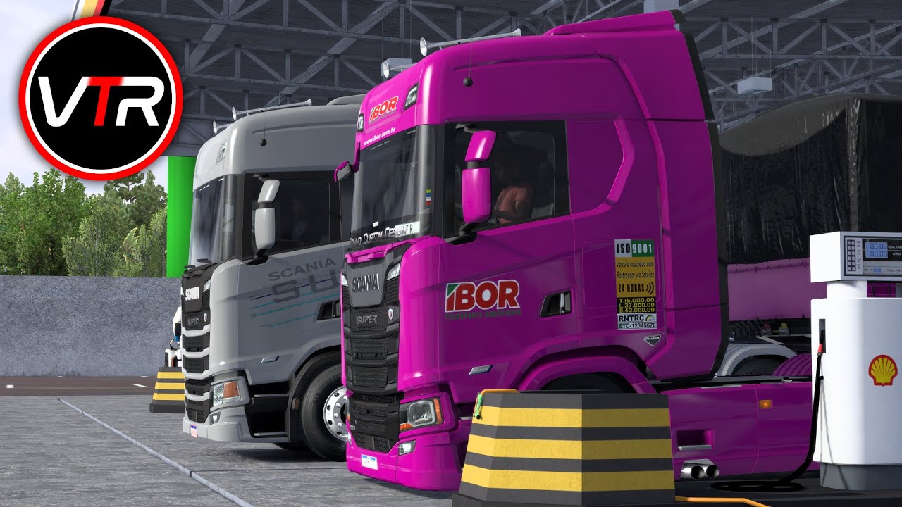 ETS2 -  Manobrando Scania 560s rodotrem