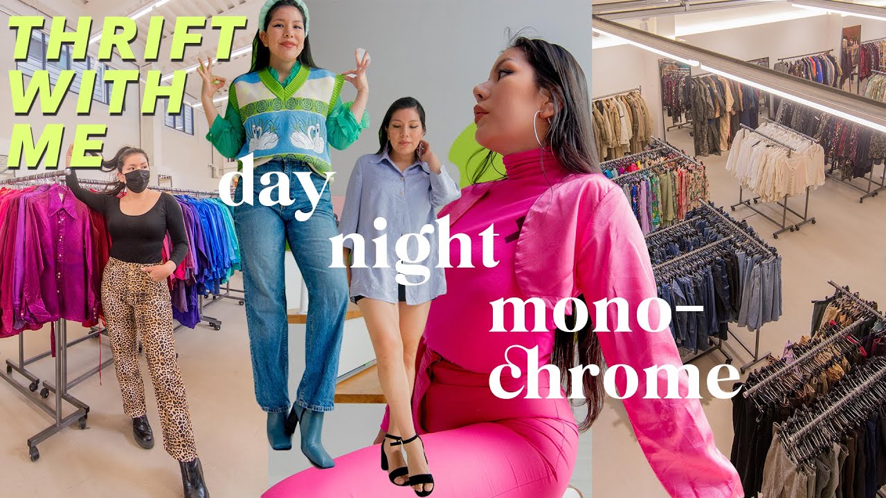 I tried to ONLY thrift solid colors + how to style them! THRIFT WITH ME in Seoul! | Life in Korea