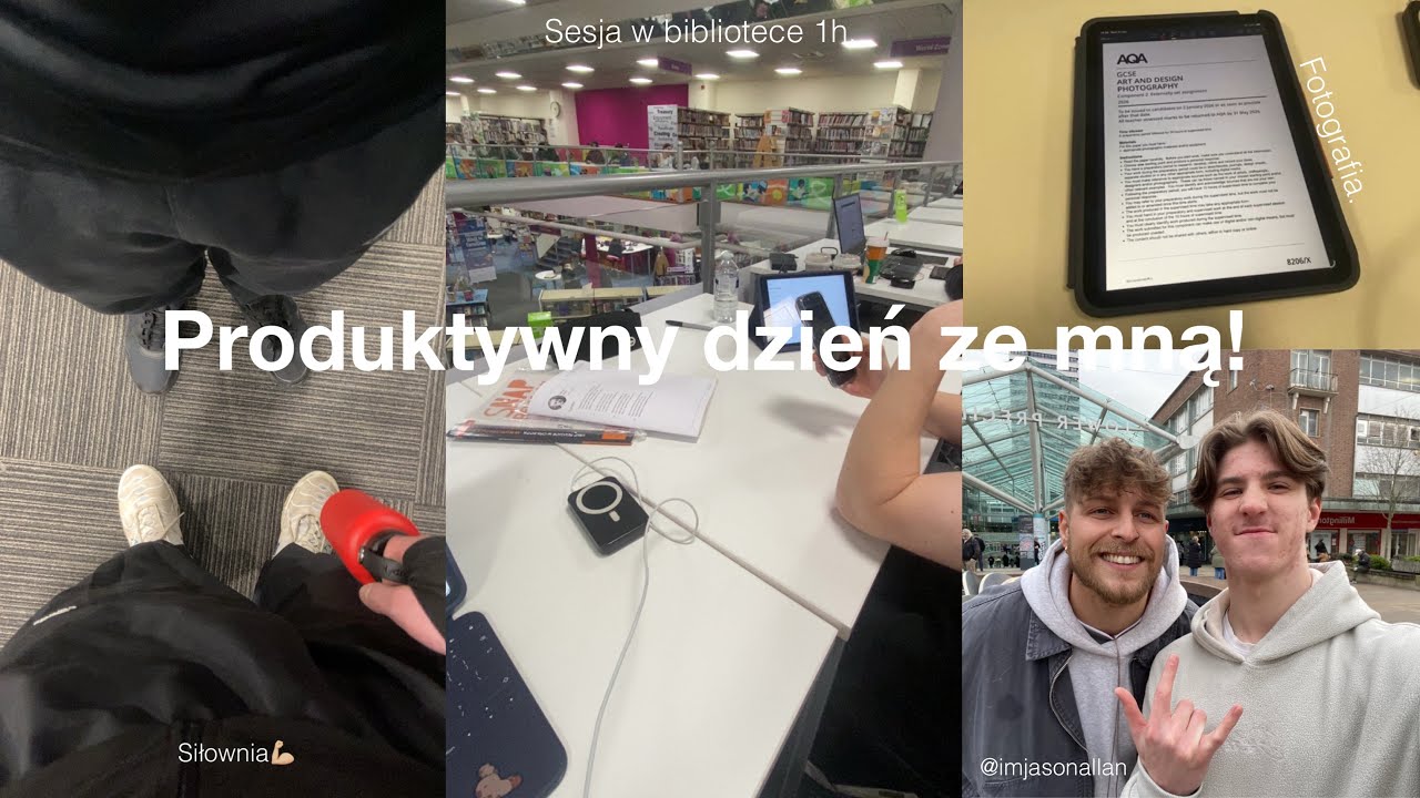 Produktywny dzień ze mną! | Siłownia, praca, nauka w bibliotece & chill | Dawid Zozolek
