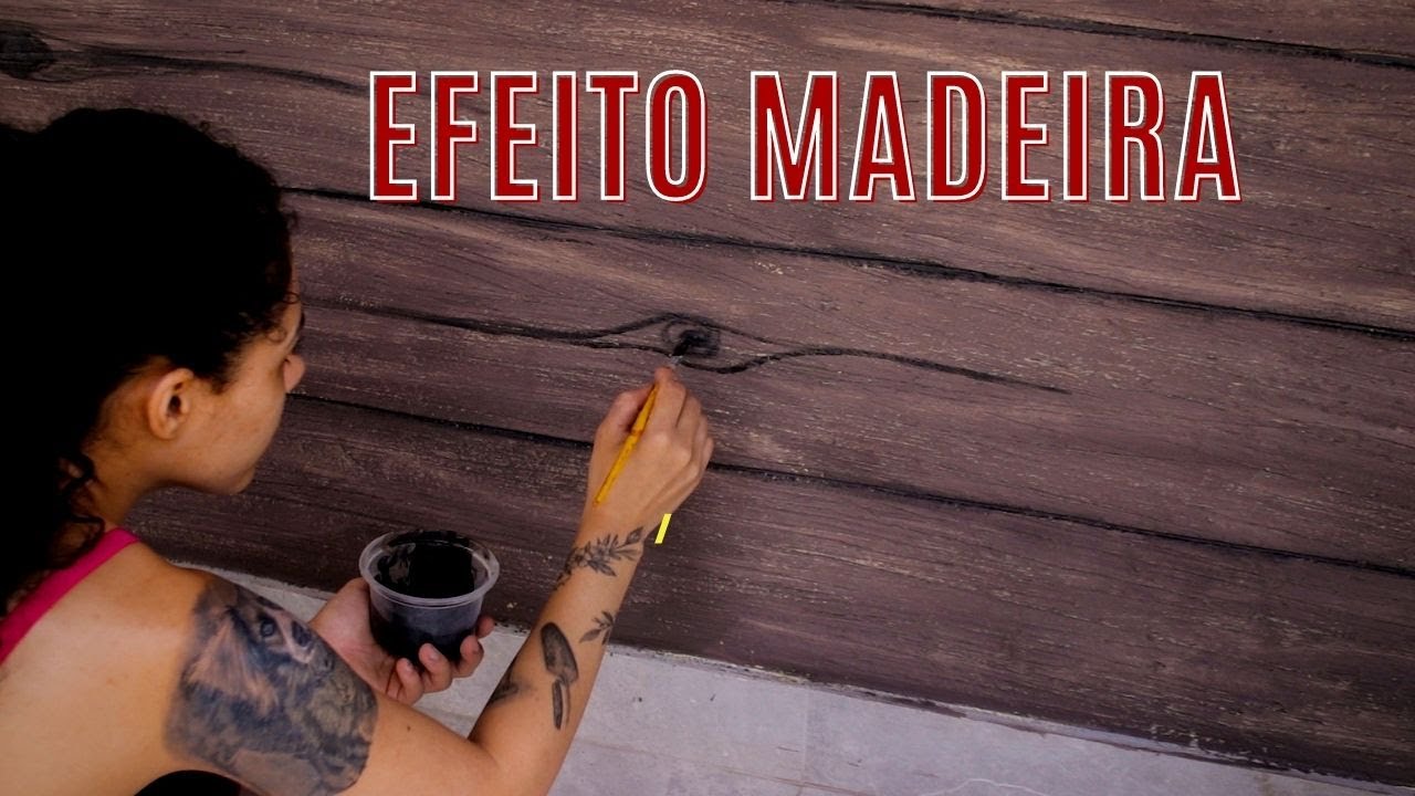 Efeito Madeira usando Argamassa