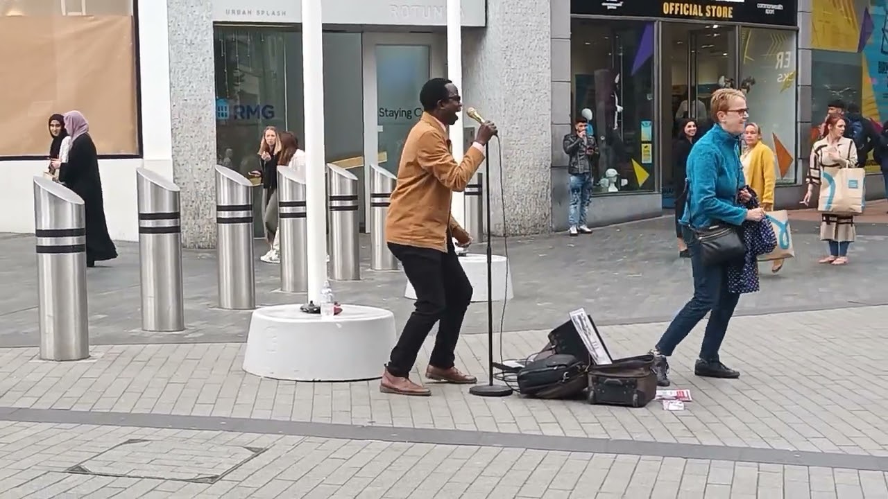 O'rael busking in Birmingham