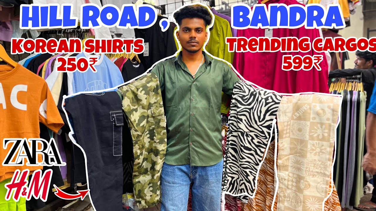 TRENDING CARGOS 🥵| KOREAN SHIRTS🥶 | WOW COLLECTION | HILL ROAD , BANDRA