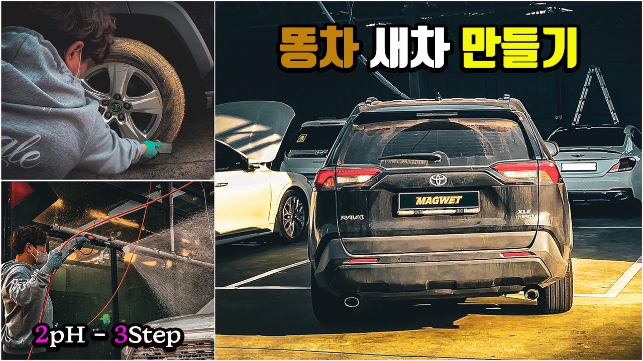 1년 동안 한번도 세차 안 한 똥차 살리는 풀코스 디테일링 방법 feat :  유막제거, 폴리싱, 유리막코팅 (나지올 ZR53)