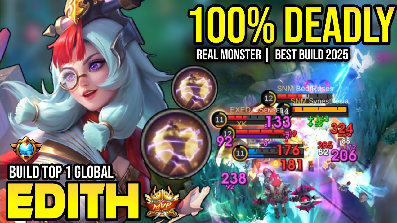 EDITH BEST BUILD 2025 | BUILD TOP 1 GLOBAL EDITH GAMEPLAY | MOBILE LEGENDS✓