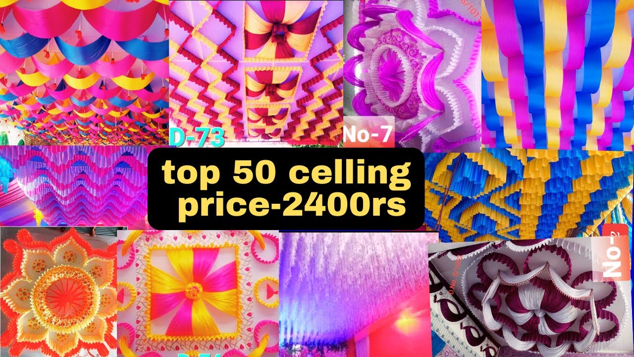 🤑top 50 mandap decoration ceiling design with price II कीमत के साथ सेलिंग डिजाइन II jhumar price I