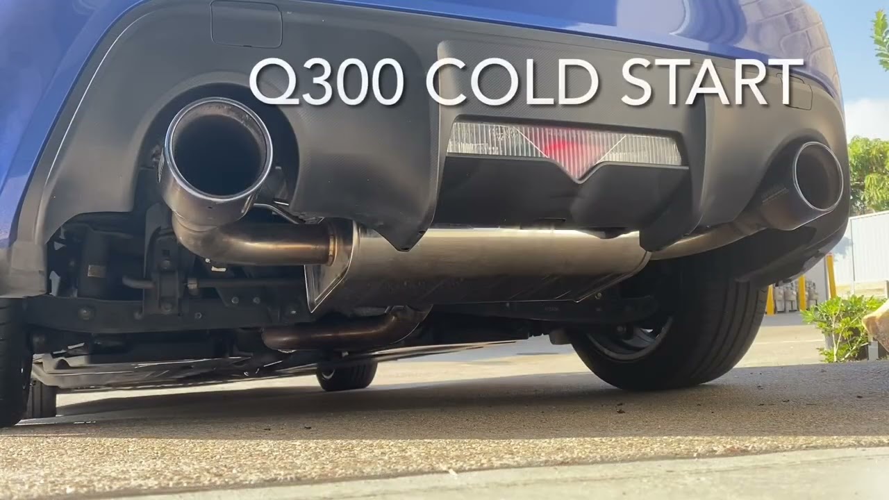 BRZ / 86 Invidia Q300 vs Stock Exhaust Comparison