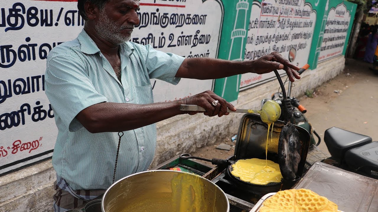 Indian Street Food Tour in Salem, India | Fried Banana Cake | Street Food in India BEST Cake