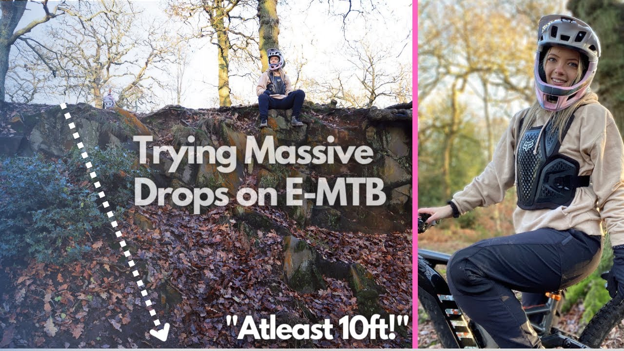 This drop is HUGE!!!! | Progression hitting 12ft MTB drop