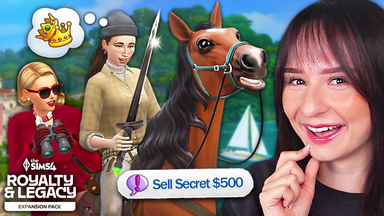 Starting DRAMA & SELLING SECRETS in The Sims 4 Royalty & Legacy