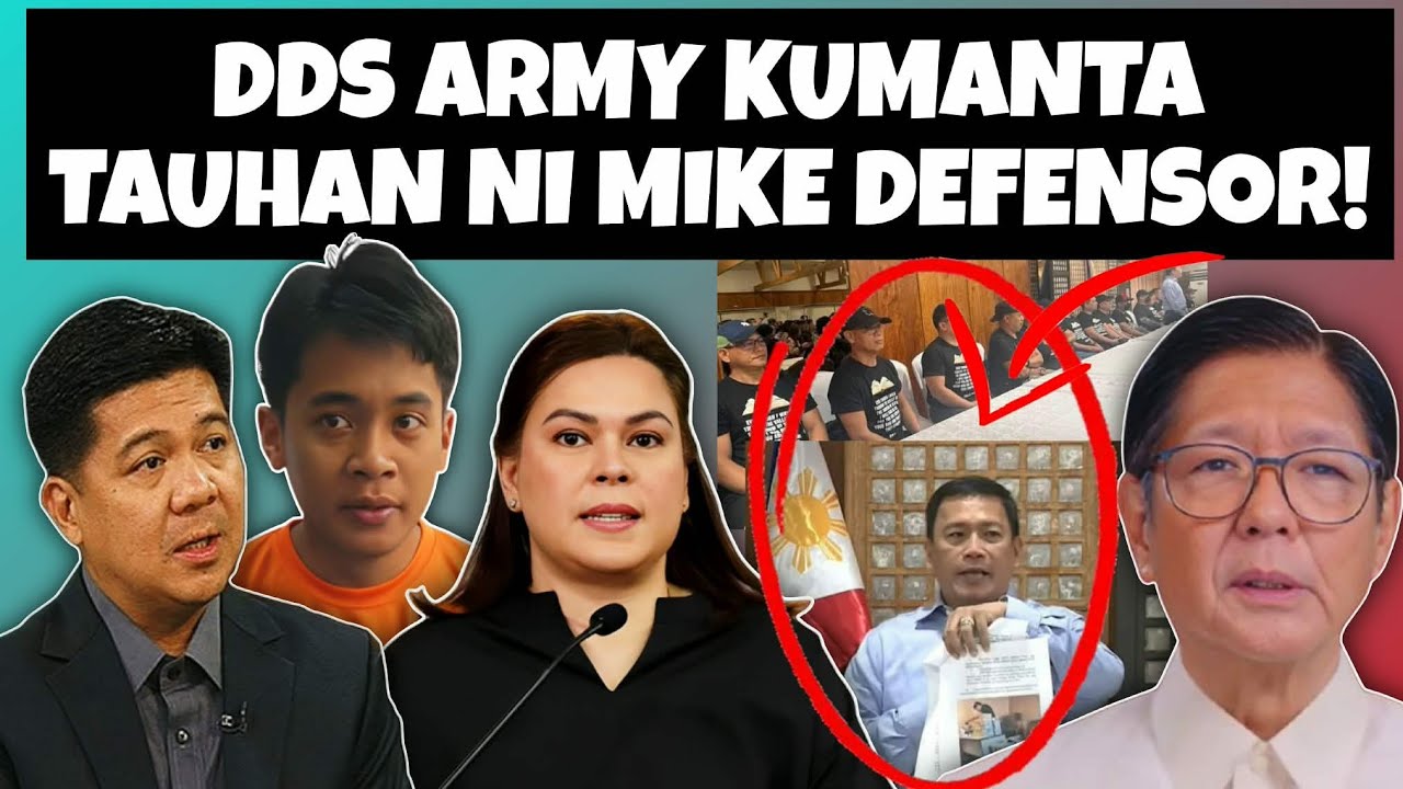 DDS Army Kumanta Na!!?Tauhan Ni Mike Defensor !!? PBBM Kinabahan!!?