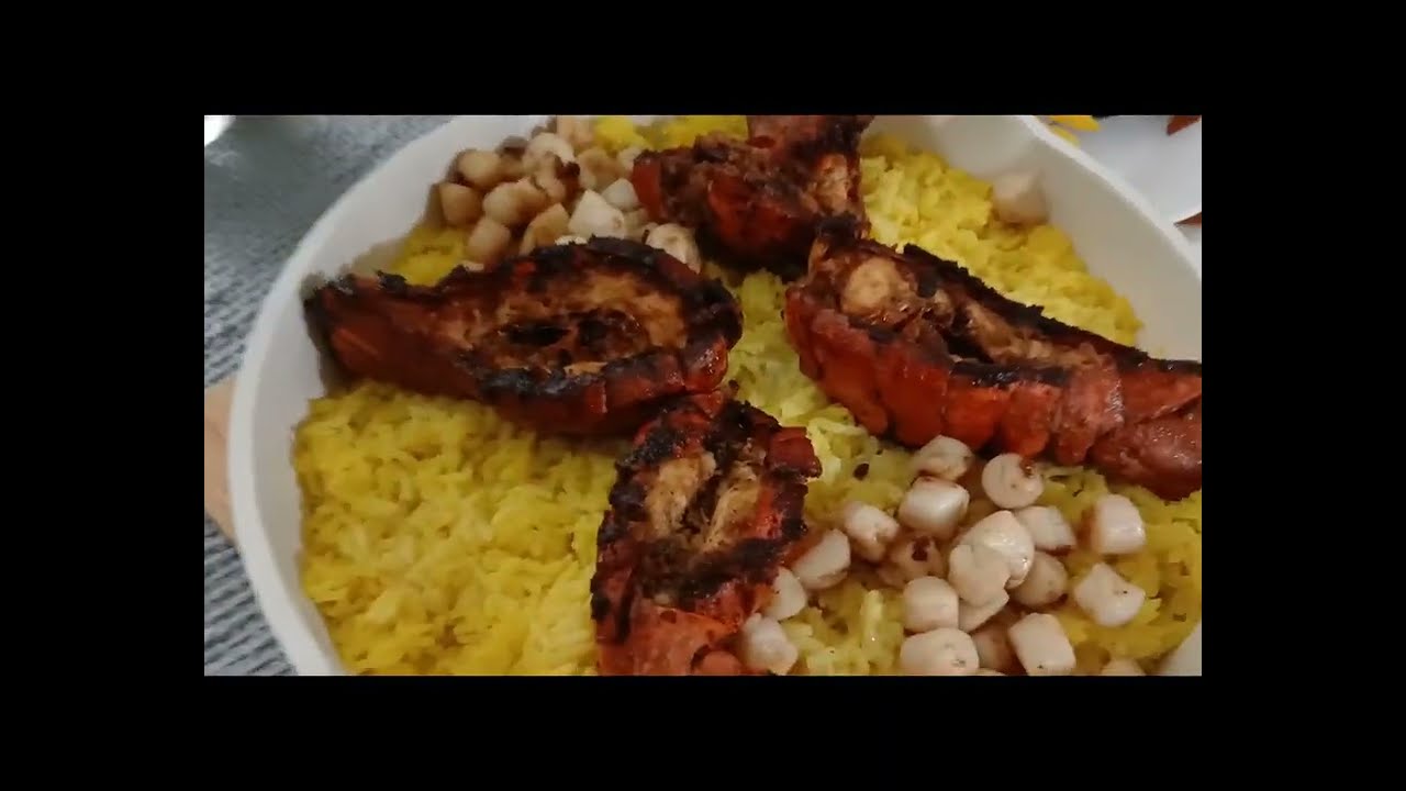 Receta Langosta + arroz+ pescado + callo catarina, Buenisima