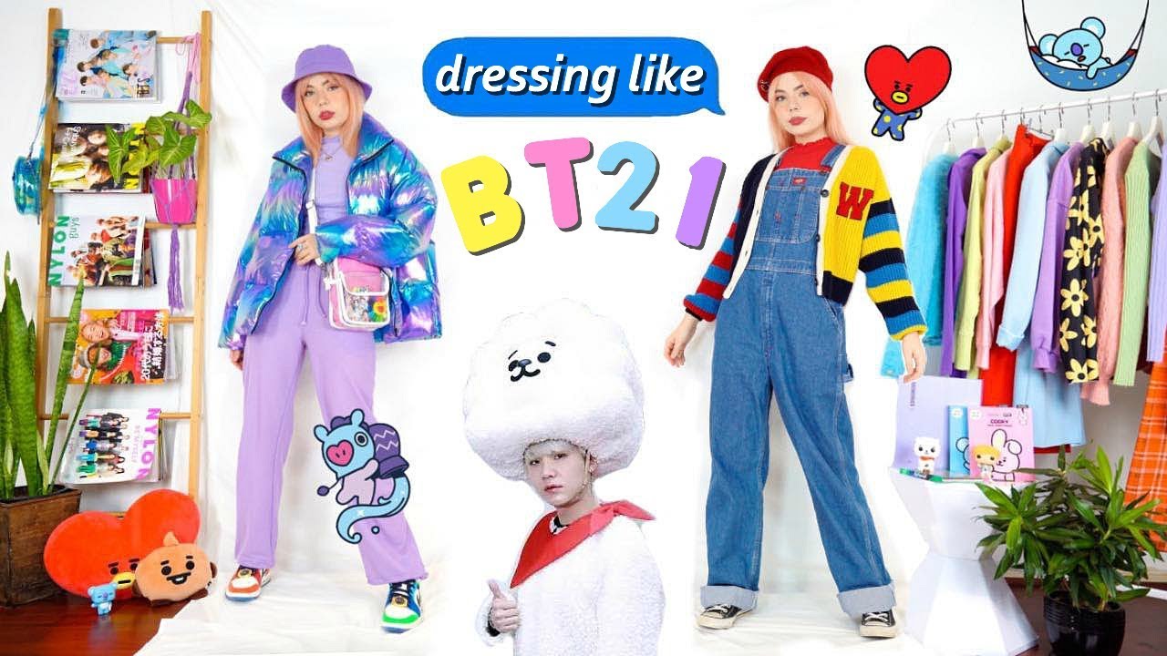 Dressing Like BTS - BT21 CHARACTERS!