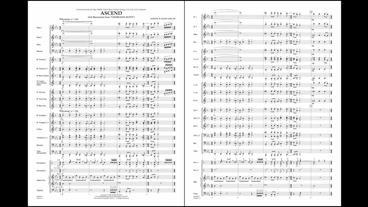 Ascend (Movement III of Georgian Suite) by Samuel R. Hazo