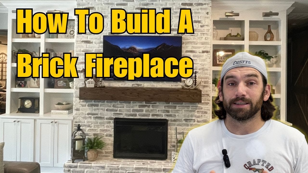 Hidden Storage In This Brick Fireplace!