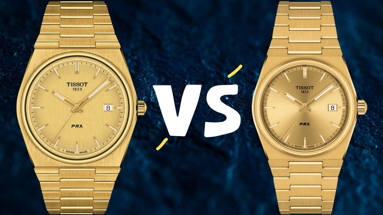 Gold Tissot PRX: 35mm vs 40mm