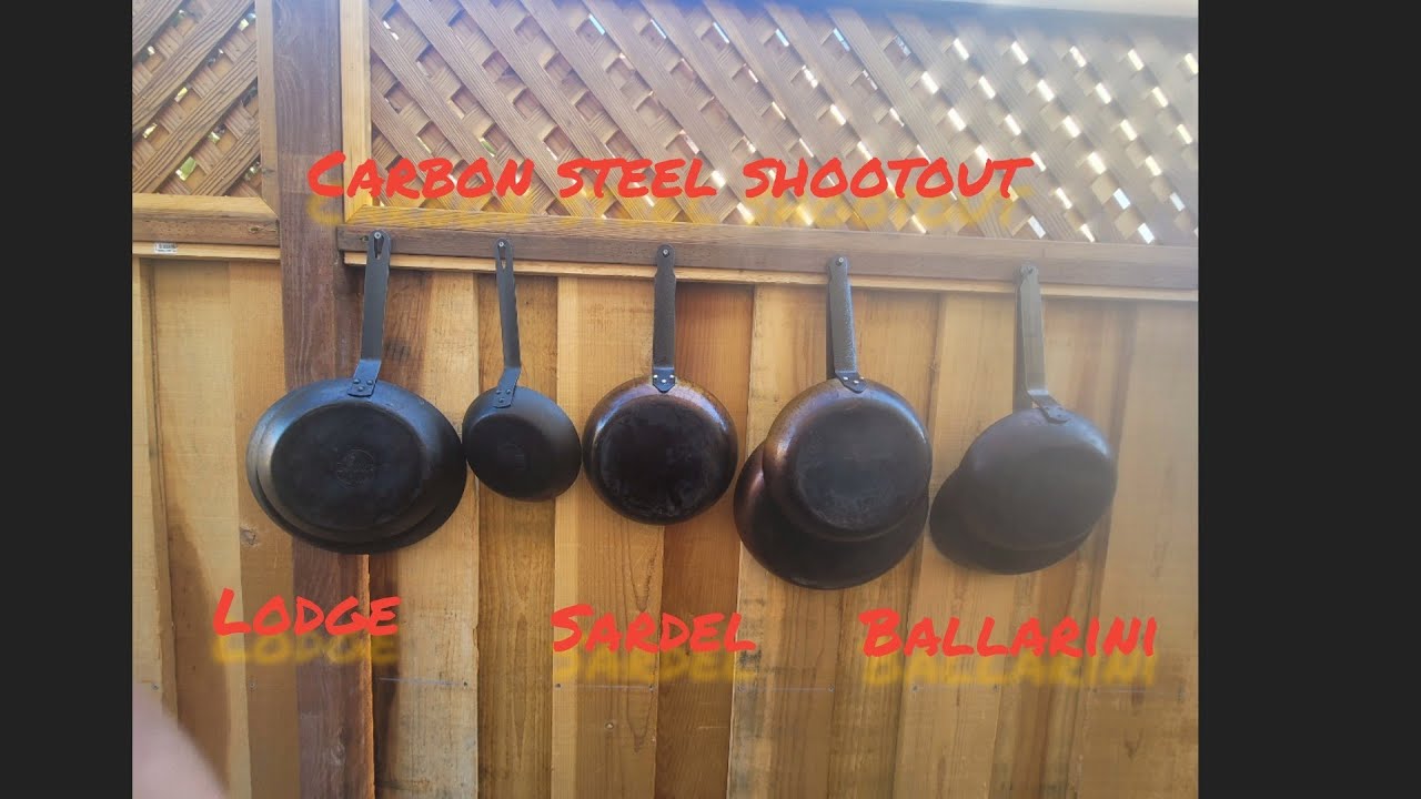 carbon steel pans better then cast iron #sardel,#lodge,#ballarini