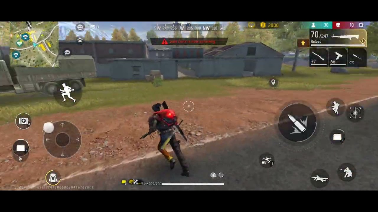 😱 Free Fire Thrilling Last Zone Fight Full Gameplay Hindi Free Fire Rank Push Intense Battle #viral
