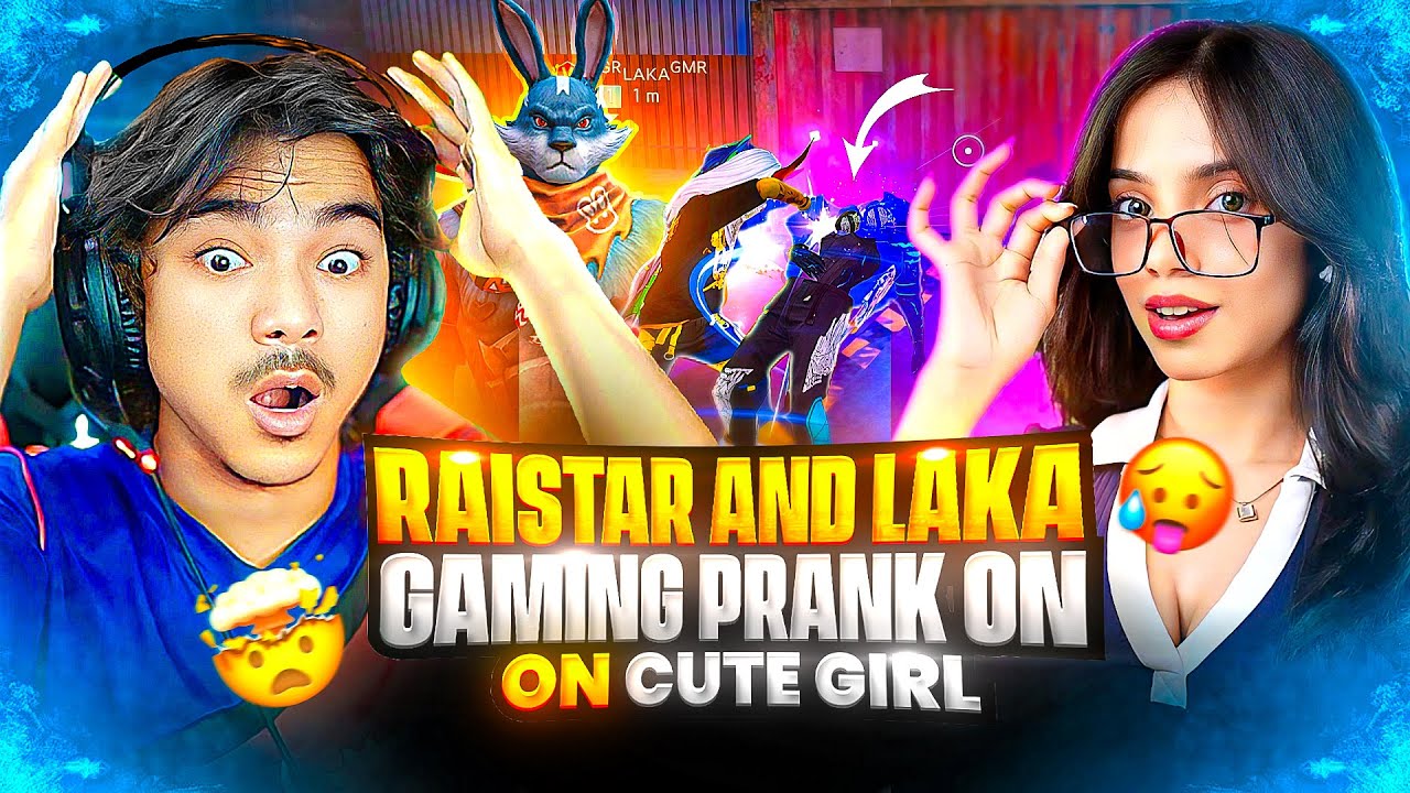 Raistar & @LakaGamingz  Prank on Cute Girl Streamer 😱 She Call Me Jadugar - Garena Freefire