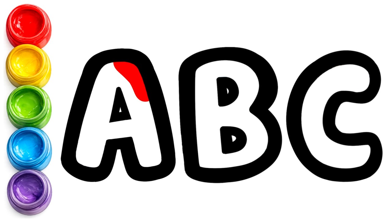 Learn Alphabet A to Z Drawing for Kids | Easy ABC Drawing & Coloring
