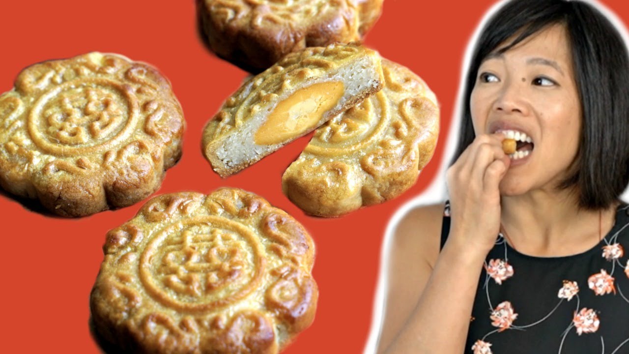 How to Make MOONCAKES With a Traditional Wooden Mold -- Mid-Autumn Festival Recipe