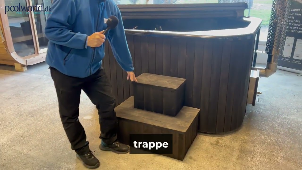 Firkantet Vildmarksbad ICON 200 – Guide & funktioner med brændeovn