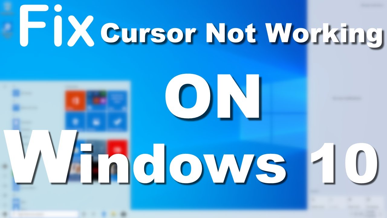 Cursor disappears in windows 10 (  101% FIX )
