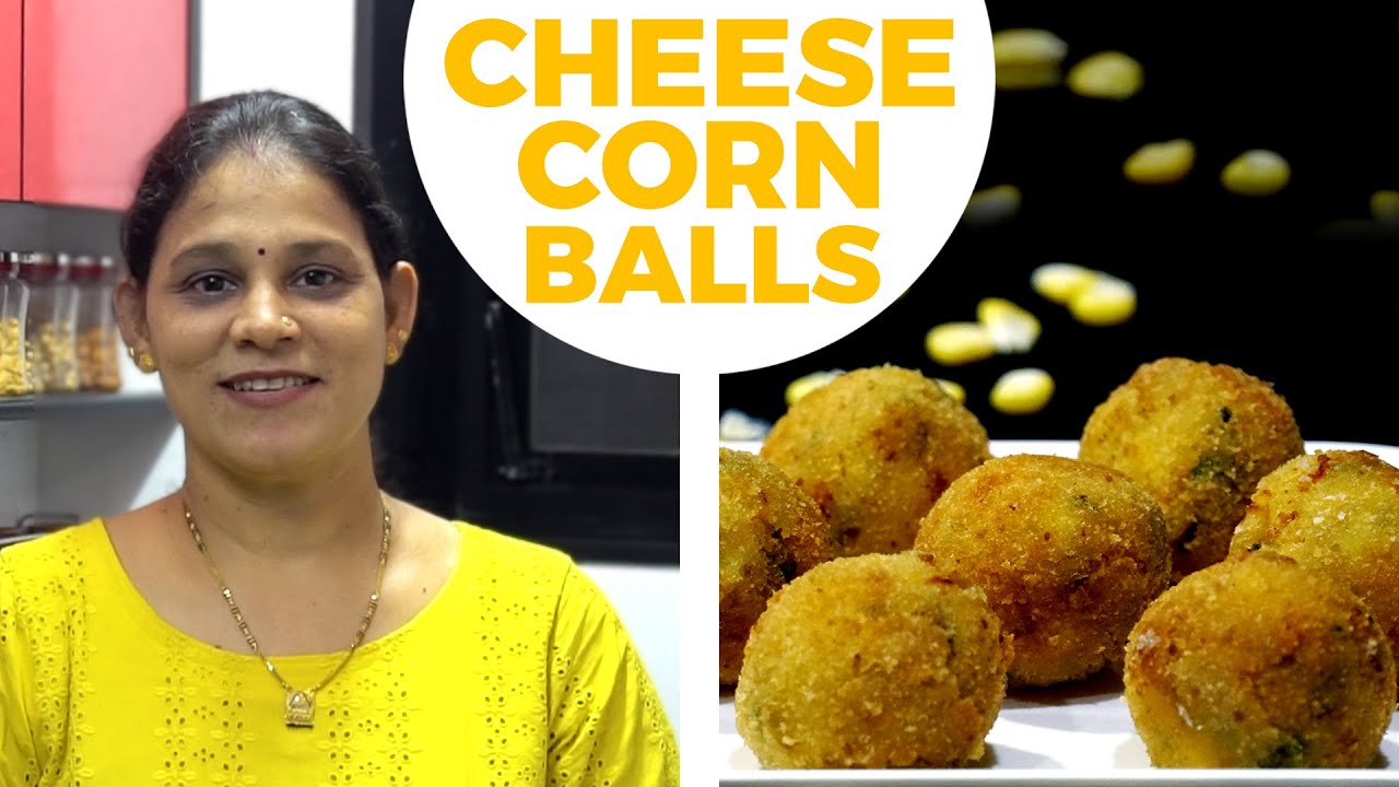 Cheese Corn Balls without Potato | How to make Corn Cheese Balls | Cheese Corn Balls