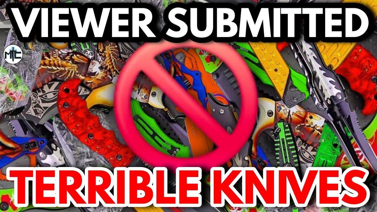 VIEWER SUBMITTED TERRIBLE POCKET KNIVES! - He Found The ULTIMATE Gas Station Knife? 