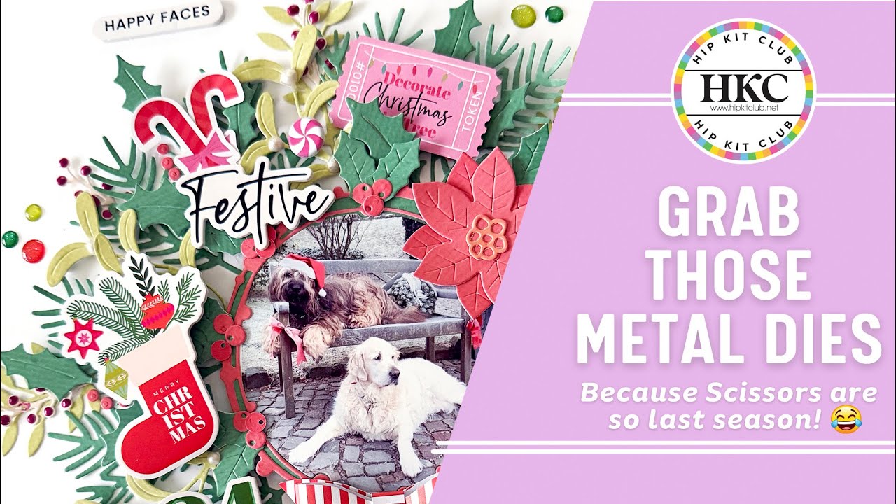 CREATE A FESTIVE WREATH WITH THE NOVEMBER METAL DIES - ANKE KRAMER - NOVEMBER 2025 HIP KITS
