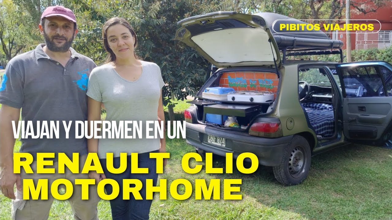 Viajar en auto es posible! Convirtieron un RENAULT CLIO en MOTORHOME #minicamper