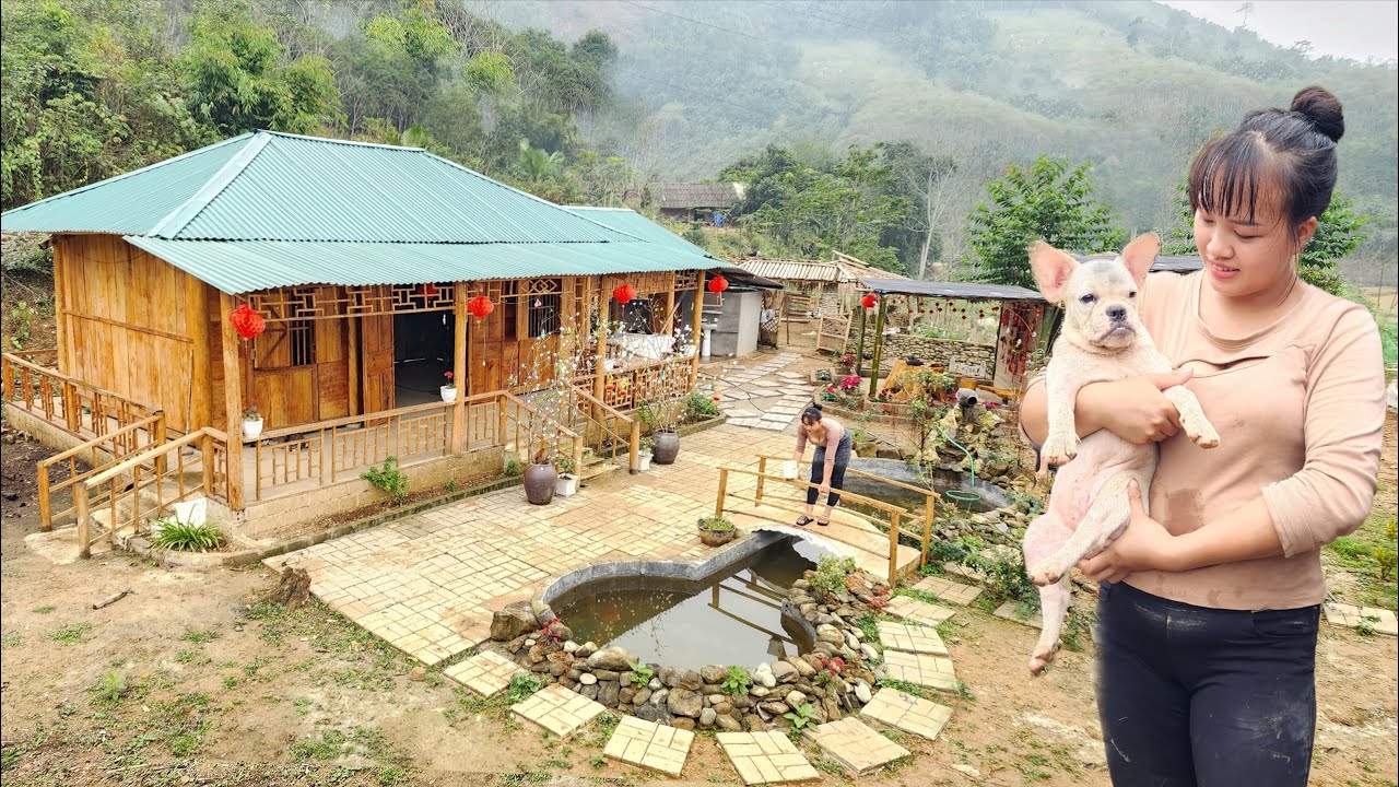 TIMAELAPSE :730 Days Young Girl Builds Her Dream Farm and Cabin From Start to Finish