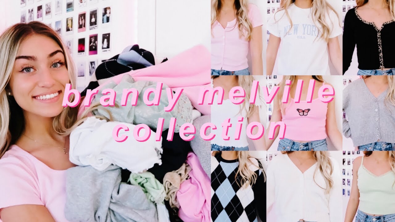 my brandy melville collection (try-on)