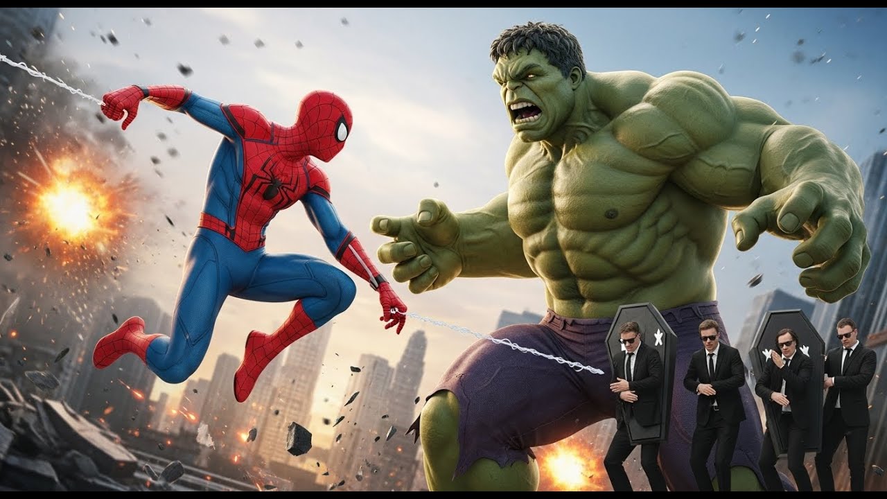 Spider Man vs Hulk – Epic 3D Animation Battle Compilation