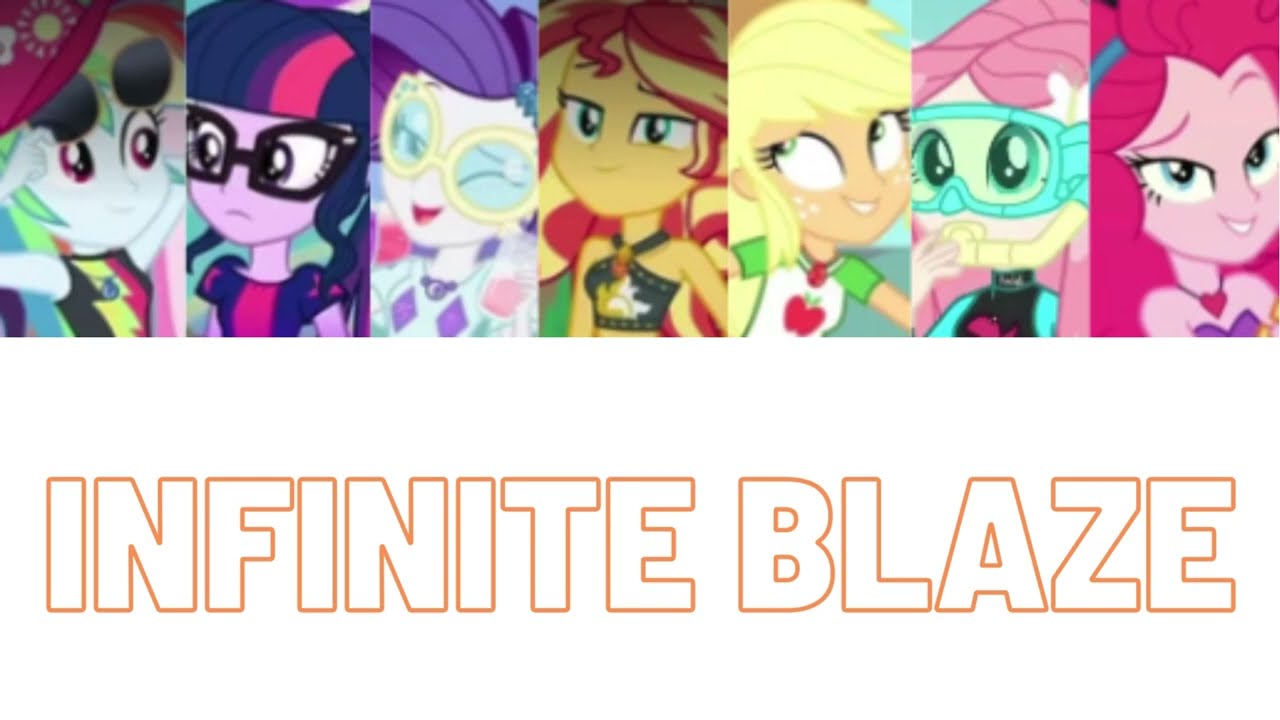 How would MLPEG sing Infinite Blaze -  K-MOB (Black Hole music)