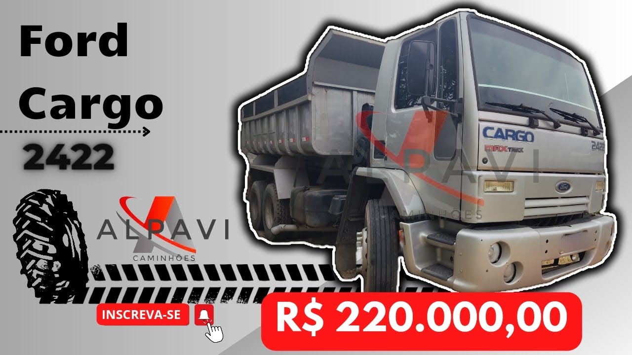 Ford Cargo 2422 Ano 2007 Trucado com Caçamba a Venda