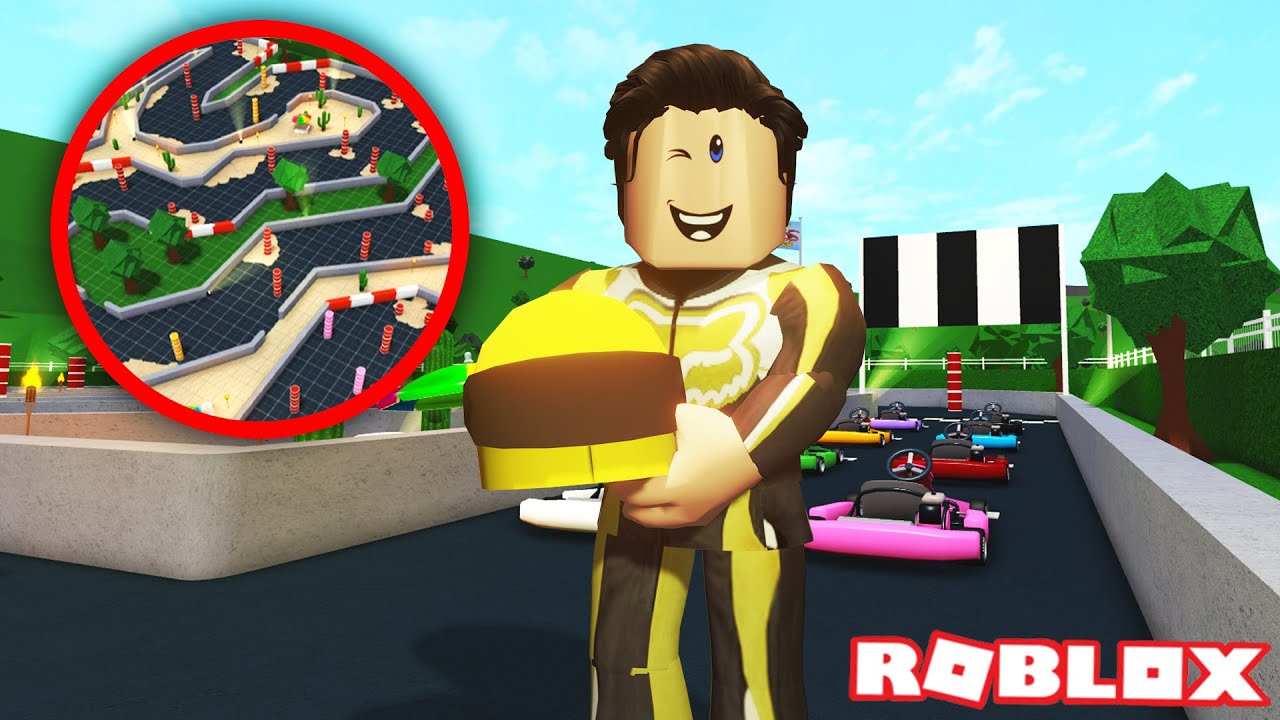 Building a GO KART track on Bloxburg! | Roblox