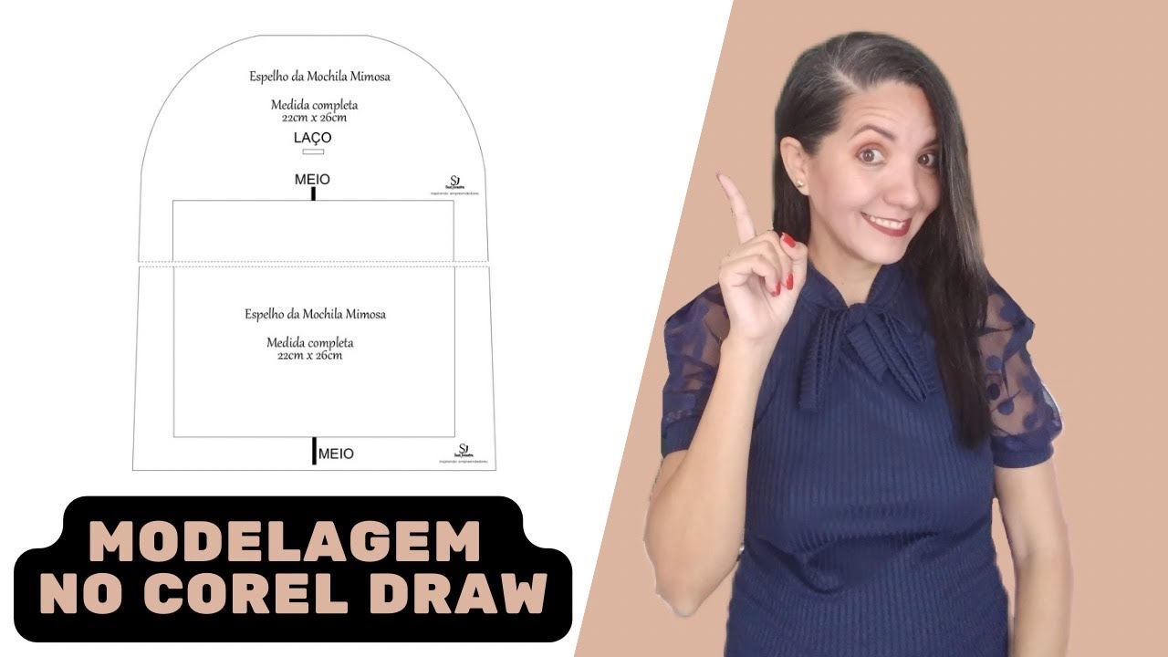 Como fazer uma modelagem de bolsa no Corel Draw - AULÃO Corel Draw na costura