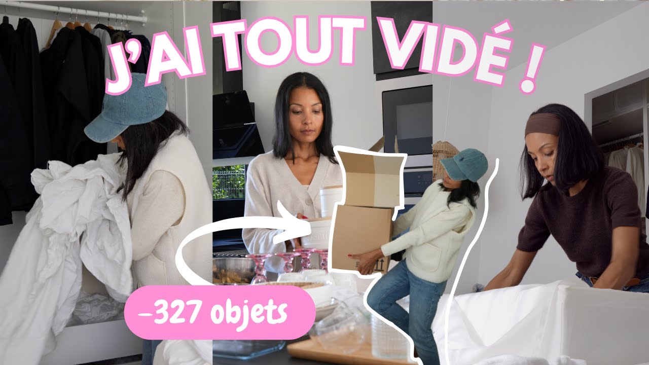 Je trie TOUTE ma maison en 3 jours : 353 OBJETS EN MOINS 😳