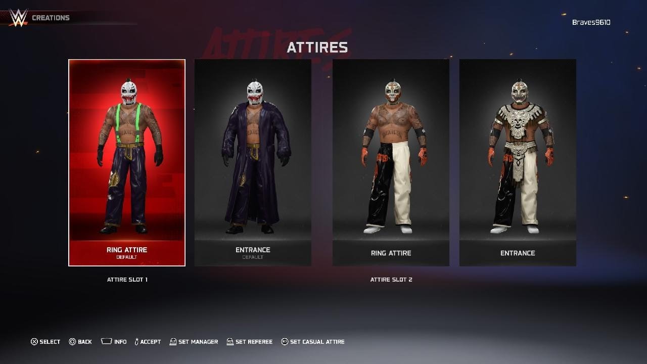 Rey Mysterio WWE Superstar Threads Attire Showcase WWE 2K25