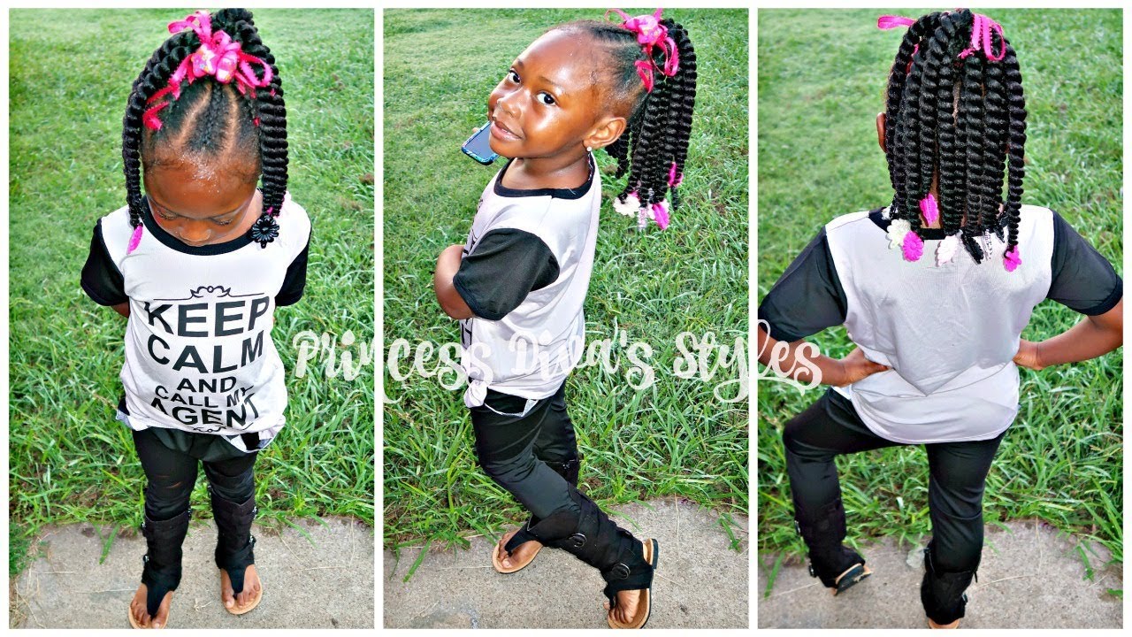Kid Friendly Crochet Ponytail | Slo Mo Braiding | Children's Natural Hair Care