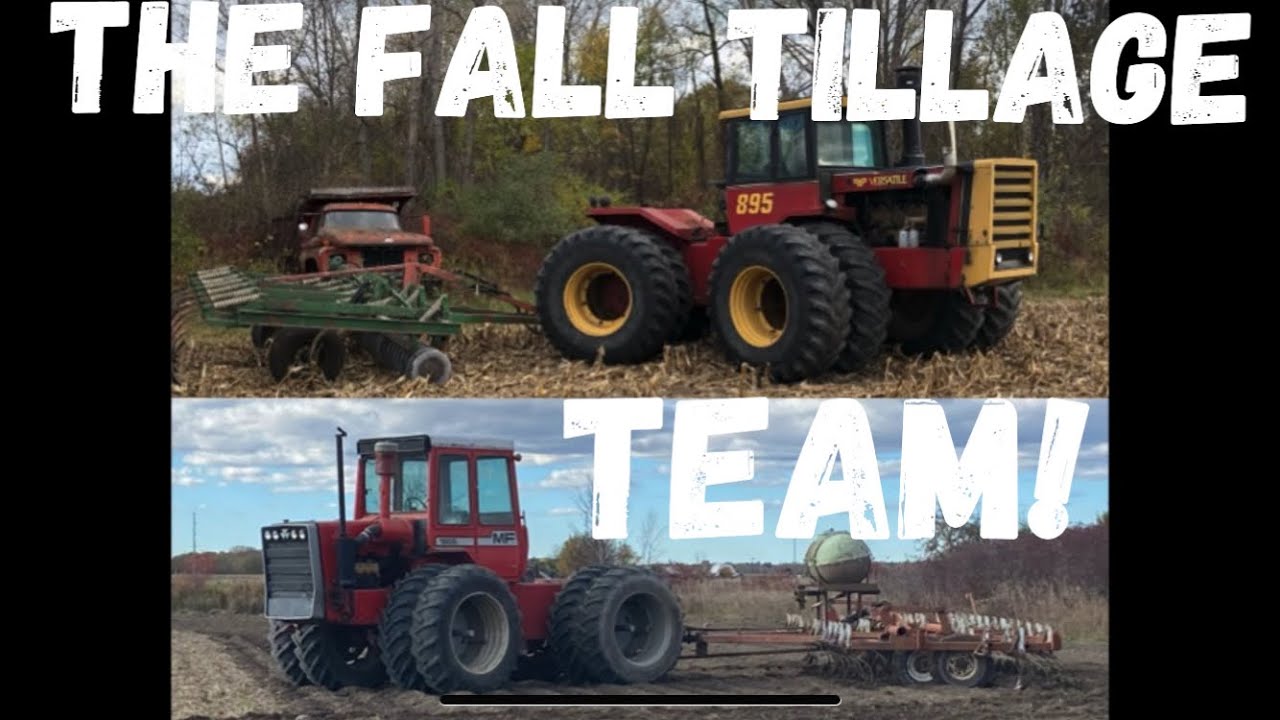 Команда по осенней обработке почвы — победитель! Versatile 895 и Massey — 1805!