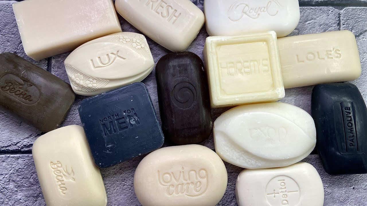 Черно белая любовь 🙈 Кто смотрел этот сериал ?😂 Black and white set of Asmr soap carving🤍🖤🤍